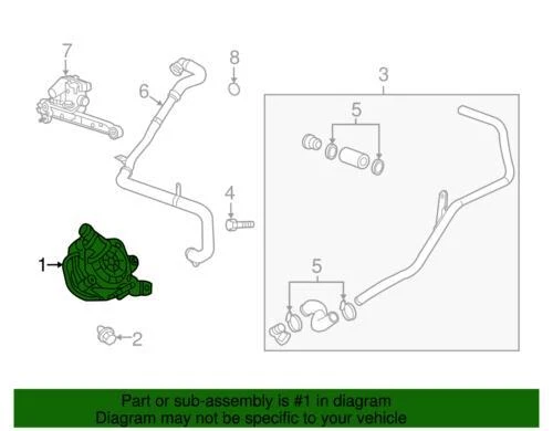 Bomba de inyección de aire secundaria genuina GM 2010-2016 Pontiac con soporte 12630667 Foto 4 de 4