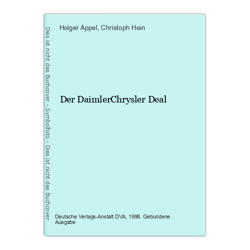 Thumbnail - Der Daimlerchrysler Deal Appel, Holger Und Christoph Hein: