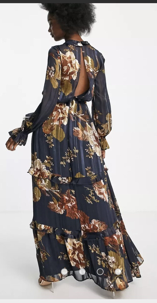 NWT ASOS floral maxi dress size US 00 petite | eBay