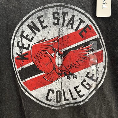 NWT Keene State College Owls T Shirt  Size Medium Camp David Thin Tee NEW