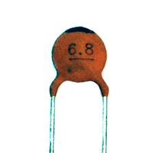 100pc Disc Ceramic Capacitor 6.8pF 50V  0.25pF NP0 RoHS Taiwan NPO