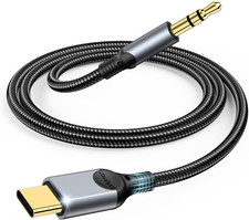 USB C to 3.5Mm Audio Aux Jack Cable 4Ft , Type C to 3.5Mm Headphone Car Stere...