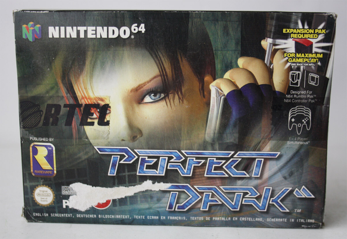 RARE 2000 NINTENDO 64 PERFECT DARK EUROPEAN EDITION PAL N64 NEW