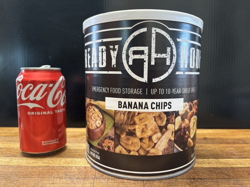 New Ready Hour Banana Chips 10 yr shelf life