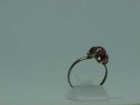 Sterling Mexico Murano Bead Ring Band Sz 7 ~ 1.9 Gram Vintage Silver Mica ABG — photo 7