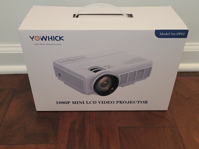 NEW in Box 1080P Mini LCD Video Projector DP01 by YOWHICK