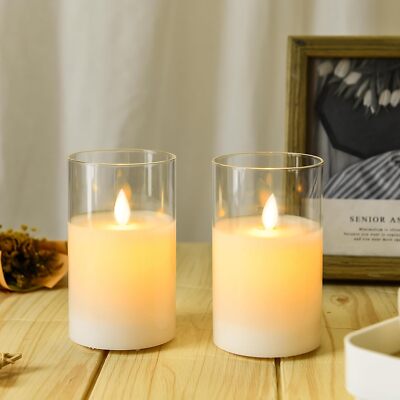 Rechargeable LED Tea Lights With Remote - 6 Pack Flameless Candles With Timer Function