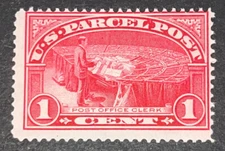 TRAVELSTAMPS: 1913 US SCOTT #Q1 ,1c PARCEL POST, OFFICE CLERK , MINT, OG HINGED