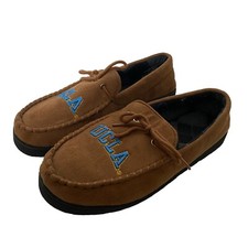 UCLA Bruins Men  s Moccasin Slippers Shoes Brown Size 9 EUC RARE