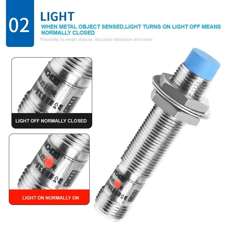 8MM Aviation Connector12V Proximity Awitch Aensor Aviation Plug Induction Switch - Image 3 of 4