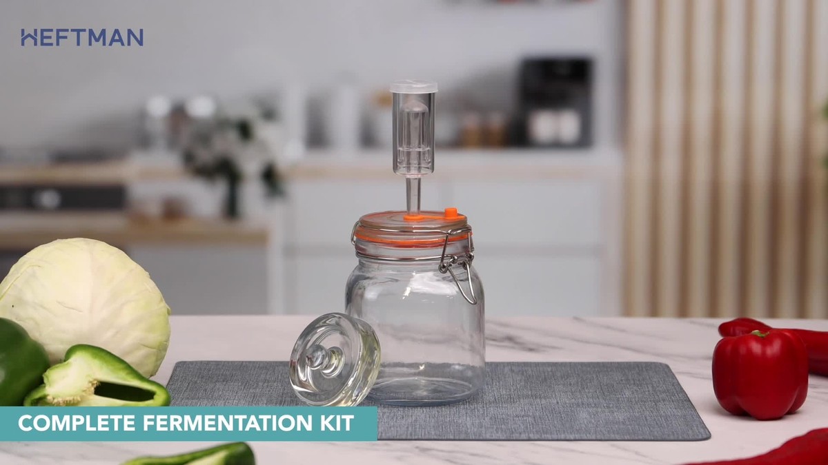 Fermenting Jars Heftman 2-Pack With Airlock Lids - 2 Litre Glass Jars ...