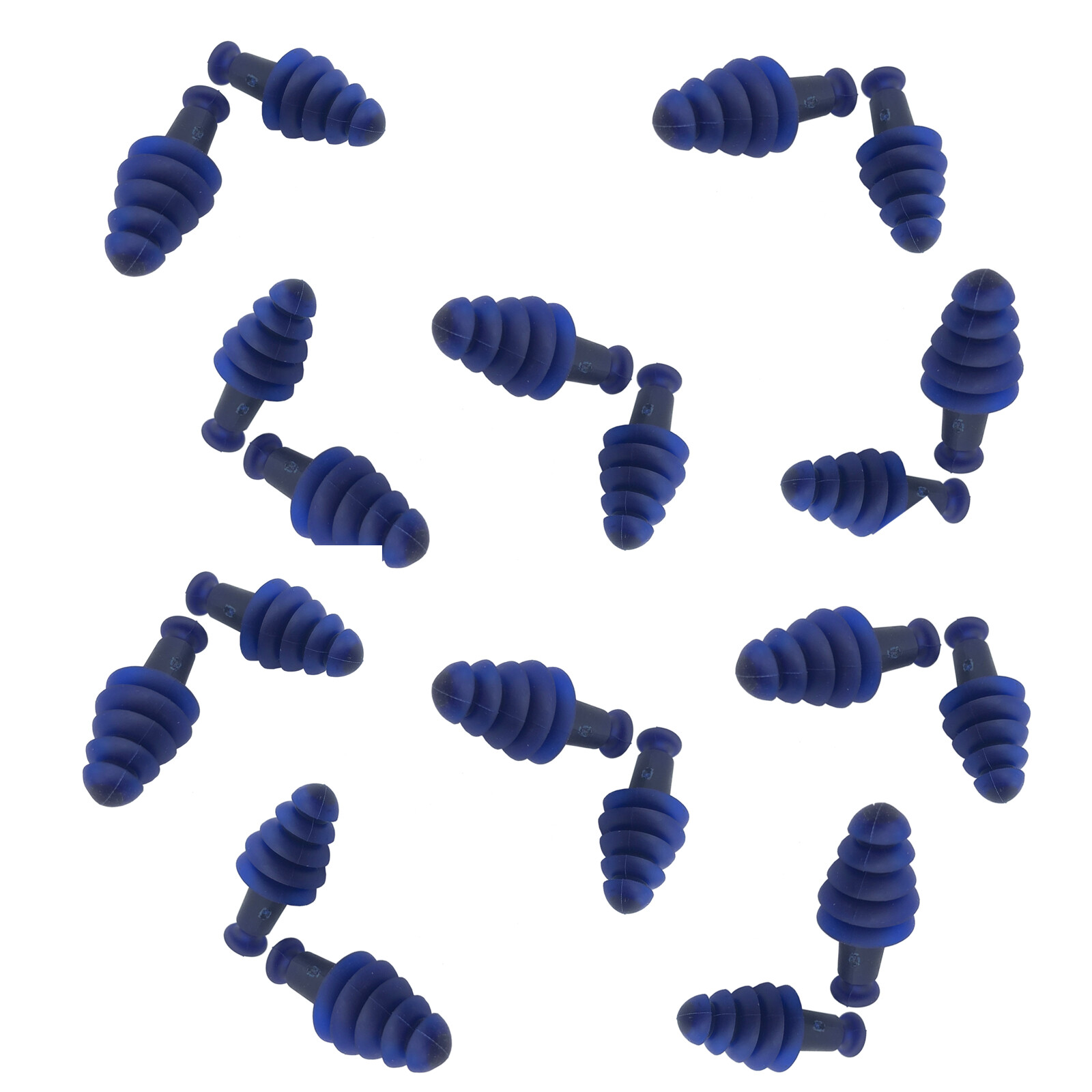 10 Pairs Ear Plugs Washable Reusable Silicone Sensory deprivation