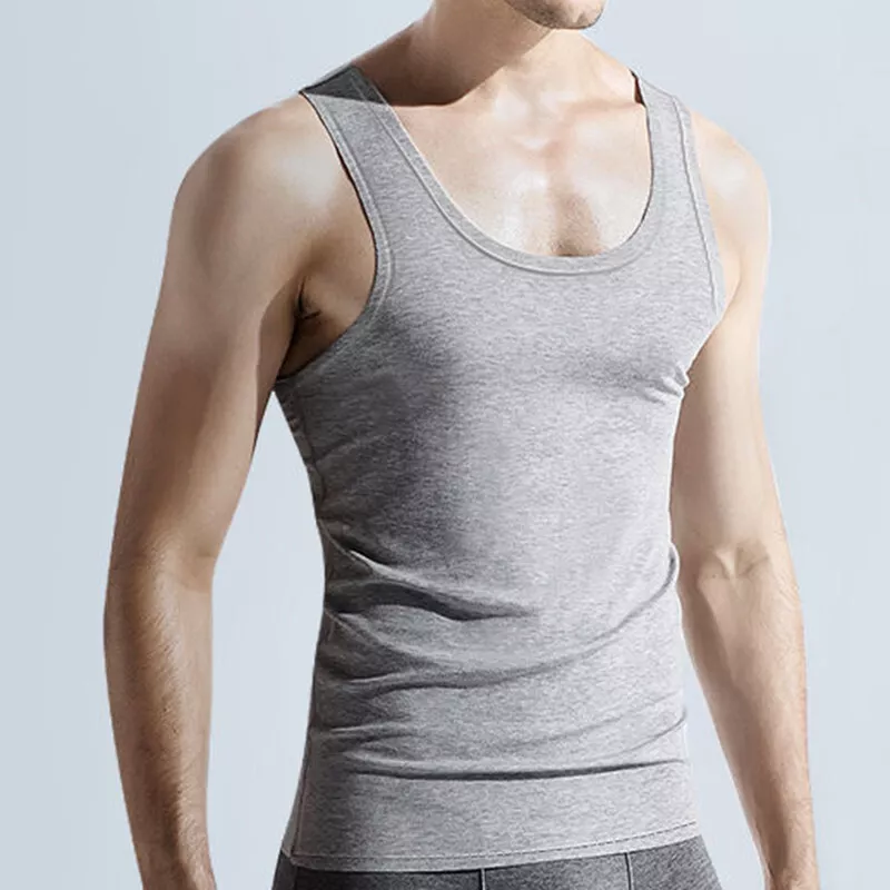 Men Tank Tops Undershirt Vest Sports T-shirt Sleeveless Summer