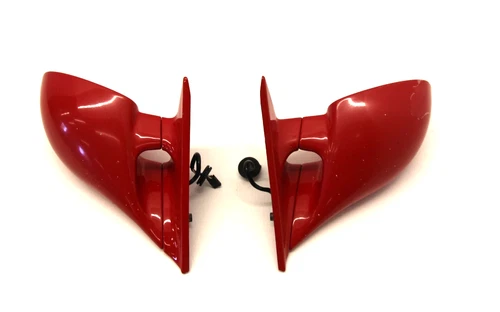 BMW OEM GENUINE E36 M3 HELLROT LEFT & RIGHT REAR VIEW HEATED MIRROR SET RED PAIR
