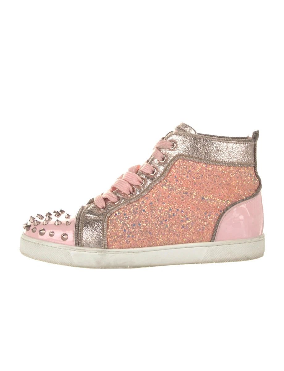Louboutin trainers pink discount