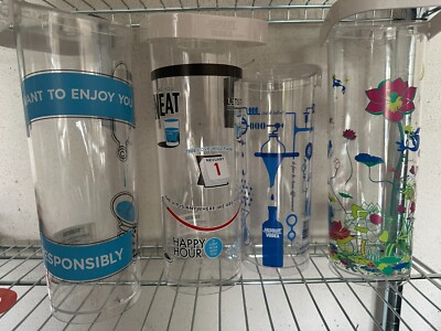 4x Absolut Vodka Pitcher Karaffe VERY RARE SELTEN