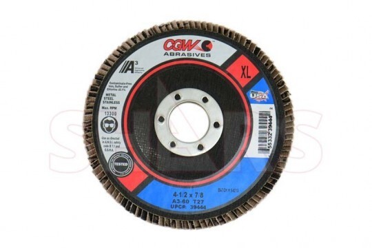 CGW 5 PCS 4-1/2 x 7/8 40 Grit Type 27 XL A3 Aluminum Oxide Flap