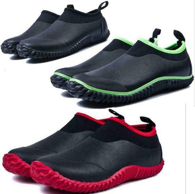 Men Womens Waterproof Ankle Rubber Rain Boots Car wash Muck Mud Garden
