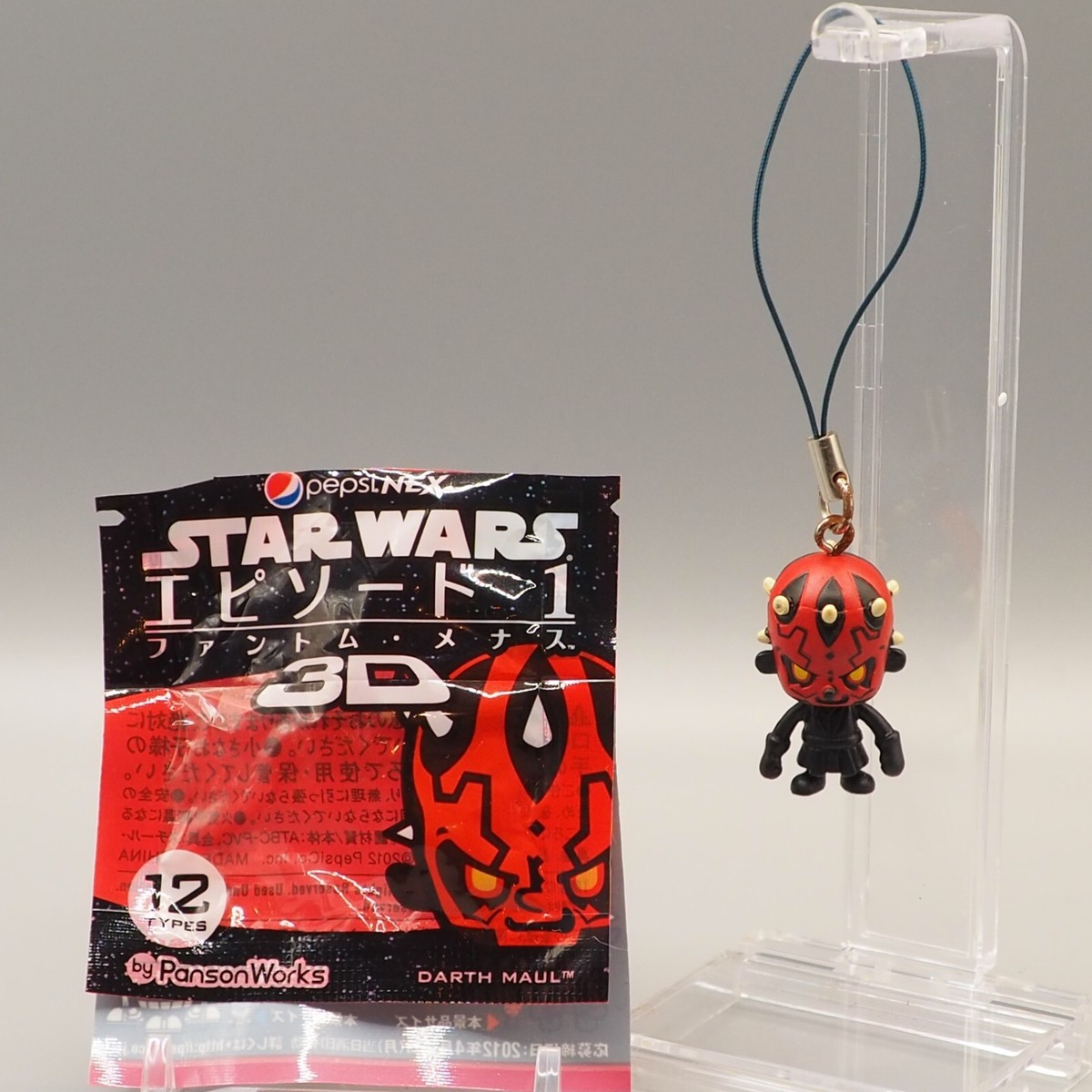 Darth Maul Star Wars Mini Figure Strap Panson Works Pepsi Japan