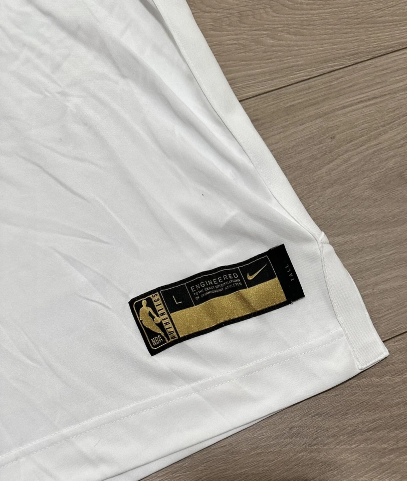 Camiseta de calentamiento del equipo Lakers LeBron James emitida anillo alto grande ceremonia corte profesional Foto 2 de 4