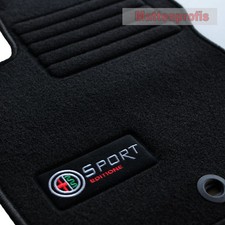 Velours Fußmatten Edition Logo für Alfa Romeo Spider 939 ab Bj.09/2006 -  sw