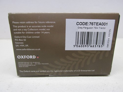 OXFORD ~ FERGUSON TEE TRAKTOR ~ GRAU ~ HO SCALE - Bild 4 von 4