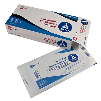 Dynarex Self Seal Sterilization Pouches 5.25'' x 10'' (200 pcs)  #4464 &