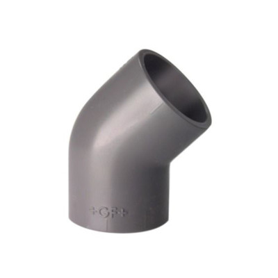 1 - New Georg Fischer PVC-U 75mm 45 degree elbow sch 80 +GF+ 721150112
