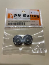 PN Racing Mini-Z Racer  MR2071F0 Black Front Wheel Rim 0  offset
