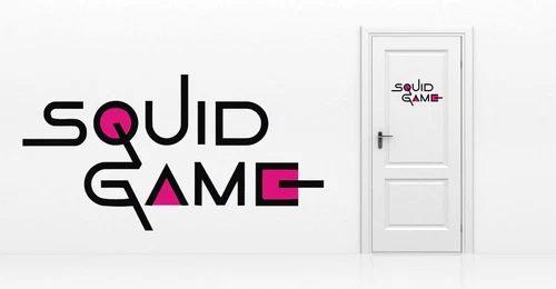 *  1 Sticker Logo Squid Game *  2 couleurs - plusieurs tailles
