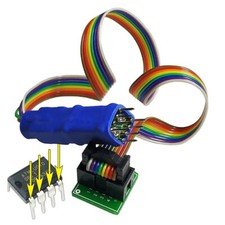Sonda adaptadora DIP8 con resorte Pogo Pin para chip 93CXX/25CXX/24CXX EEPROM BIOS