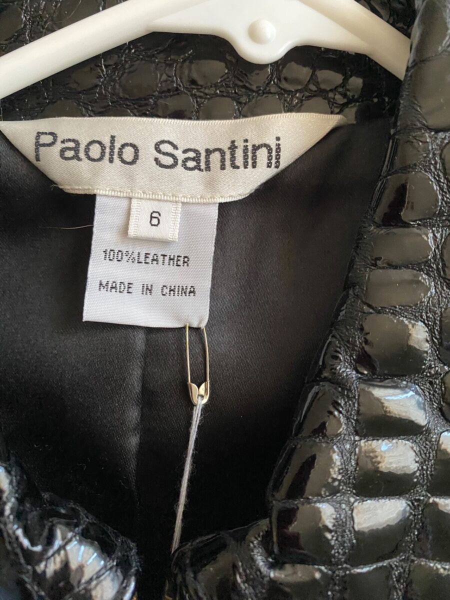 Paolo Santini sz 6 XS S Designer Motorcycle Jacket Animal Paolo Santini sz 6 XS S Designer Motorcycle Jacket Animal