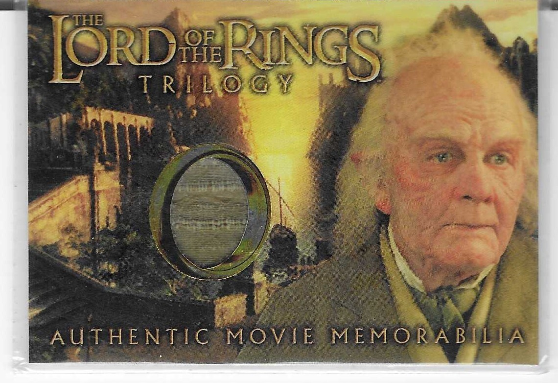 2004 topps chrome lord of the rings bilbo's rey haven waistcoat