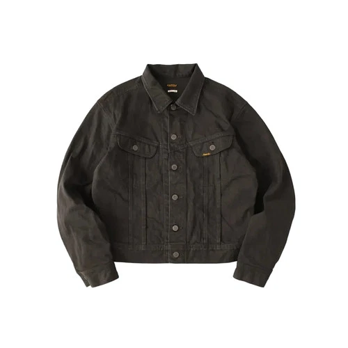 Kapital 14oz Faded Black Denim Westerner Jacket Size 42 - product listing photo