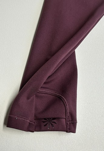 Athleta Girl’s Maroon Long Sleeve Chit Chat Wrap Dress Athletic XL/14 - Picture 3 of 4