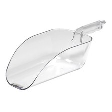 Cambro Clear Food Scoop Chip & Rust Proof Kitchen Ingredients Portioner - 64oz