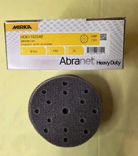 MIRKA ABRANET  HD61102540 ~  Heavy Duty 6" P40 ~ Grip 9H ~ 25 Discs/Box
