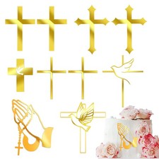10 pezzi Cake Topper Battesimo Topper Prima Comunione Prima Comunione Cake T