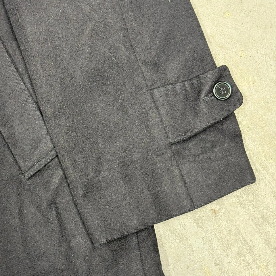 Coppley 100% Cashmere Coat Black Long Overcoat Top Coat  44 R XL - Image 3 of 4