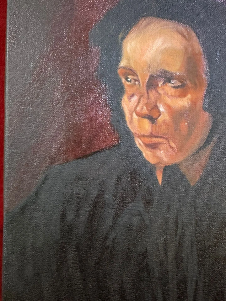 Pintura al óleo sobre lienzo PABLO PICASSO, de colección estampada firmada Foto 3 de 4