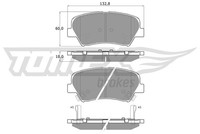Tomex Brakes Bremsbelagsatz, Scheibenbremse TX 17-68 FüR Hyundai KIA