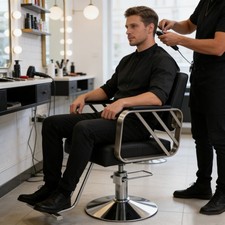 32.28-36.22in 360  Swivel Hydraulic Salon Beauty Tattoo Hair Styling Chair
