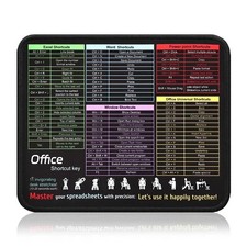 Office Shortcut Mouse Pad 11.8   9.8    Excel / Word / PPT Hotkeys Desk Mat