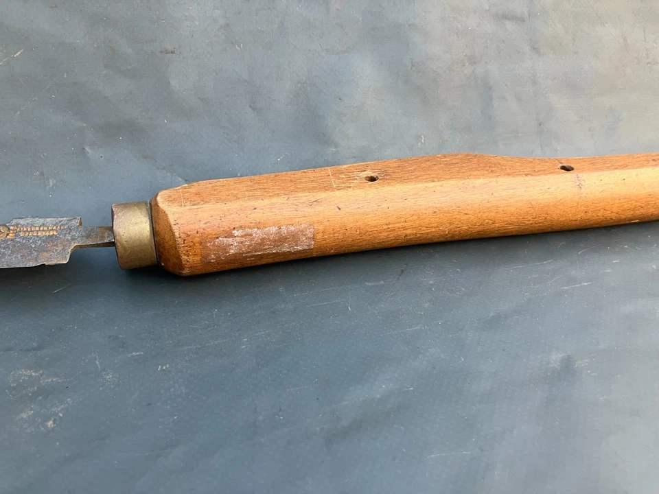 antikes Intarsien Messer Schultermesser Schnitzmesser Kirschen Werk [4092-5] - Bild 3 von 4