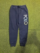 Polo Ralph Lauren Boy's Joggers Navy Blue Logo POLO Size XL 16 Boys