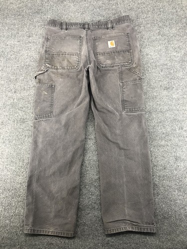 Carhartt Pants Mens 33x30 Relaxed Fit Double Knee Workwear Carpenter Distressed - Picture 10 of 12