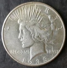 1935 $1 Peace Silver Dollar