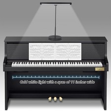 18 LED Piano Music Light with Adjustable Stand for Grand Piano, Musician, Boo...