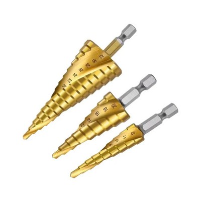HSS Titan Kegelstufenbohrer 4-32mm Metall Bohrset Multifunktion