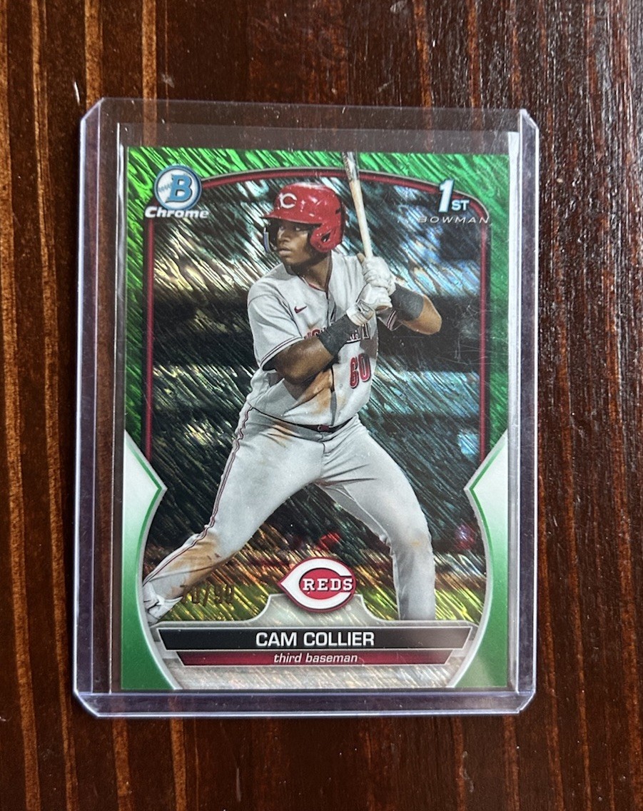 2023 Bowman - Chrome Cam Collier #BCP-125 Green Shimmer Refractor /99 (RC)